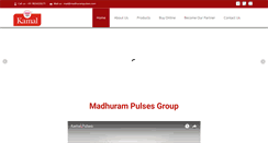 Desktop Screenshot of madhurampulses.com